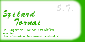 szilard tornai business card